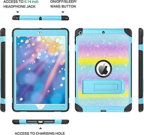 Vista 7 de BENTOBEN Funda para iPad de 9ª generación, funda para iPad de 8ª generación, funda para iPad de 7ª generación, iPad 10.2 2021/2020/2019, funda