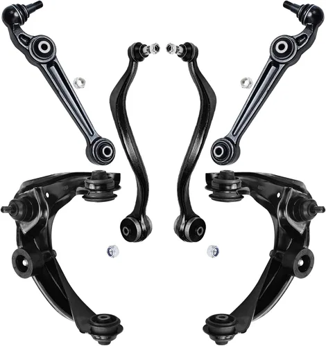 Vista 319 de Detroit Axle - Kit de extremo delantero RWD para Chrysler 300 Dodge Charge Challenger 2011-2019, 2 brazos de control inferiores traseros 2 rótulas