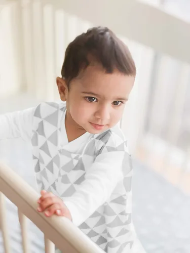 Vista 2 de Saco de dormir para bebé Sacos de dormir para bebés de 0 a 6 meses Paquete de 3 Manta de algodón para bebé Bolsa de dormir unisex con cremallera