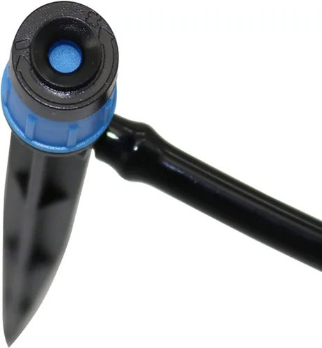 Vista 3 de Lxcom Lighting Paquete de 100 goteros de riego con micropulverización, emisores de goteo ajustables de 360 grados, patrón de círculo completo, flujo