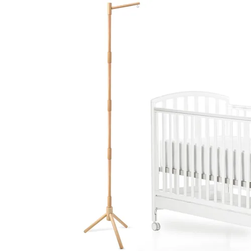 Vista 10 de Brazo móvil para cuna de pie con caja de música, brazo móvil de madera de 65 pulgadas para cuna, motor móvil de cuna, control de volumen, 35