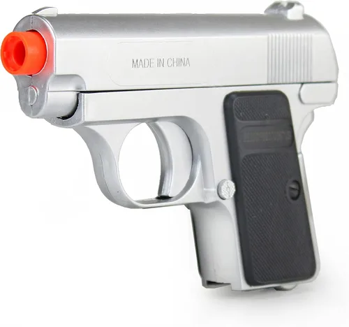 Vista 3 de BBTac - Juego de dos pistolas Airsoft, de bolsillo, con estuche de almacenamiento (color plata y negro)