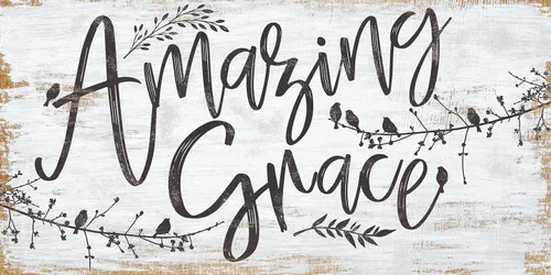 Amazing Grace - Birds on Branches - Great for Living Room and Home Decor, Farmhouse Wall Decor, Boho Theme Accessories, Unique Housewarming Gifts,