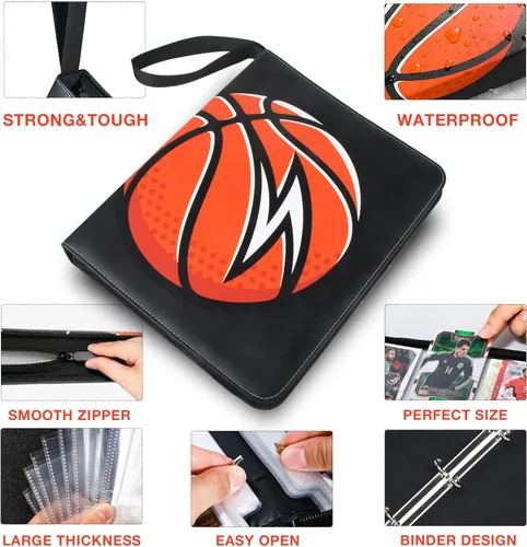 Vista 6 de Carpeta de 9 bolsillos TONESPAC 900 para tarjetas de baloncesto, fútbol, tarjetas deportivas, para tarjetas de intercambio, estuche