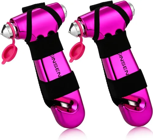Vista 15 de SINSEN - Cortador de cinturón de seguridad para automóvil, herramienta de emergencia para romper vidrio, kit de escape de martillo de seguridad, 3