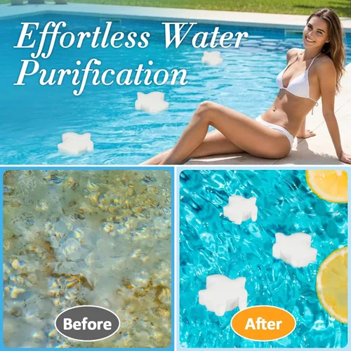 Vista 3 de MAQIHAN Esponja para bañera de hidromasaje, esponja absorbente de aceite para piscina, paquete de 16 esponjas absorbentes de aceite de piscina