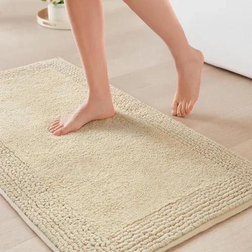 Vista 28 de Madison Park Esplendor - Alfombra reversible 100% algodón copetudo para baño de calidad hotelera de lujo con pelo medio, 3000 GSM, absorbente