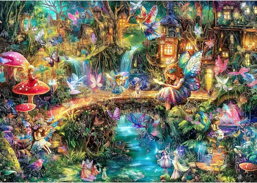 Vista 18 de Blueforest Rompecabezas de 1000 piezas para adultos y personas mayores, soporte de frutas de granja de otoño con rompecabezas de perro y gato