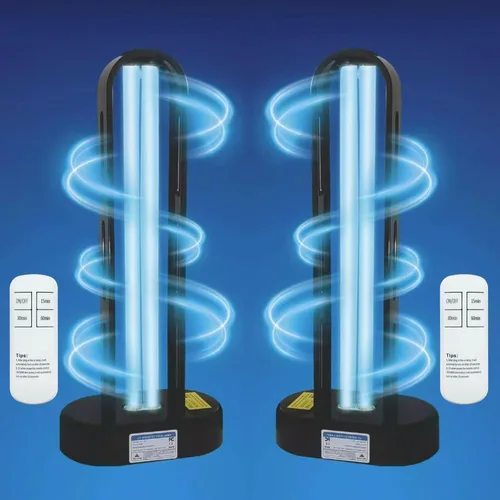 Vista 6 de BAIMNOCM Pack de 2 Bombillas UVC Libres de Ozono, Lámpara UV 25 Vatios, Longitud de Onda 254nm UV-C para Sótano, Base E26, 2