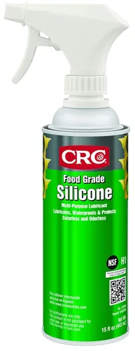Vista 7 de CRC Silicona de grado alimenticio, 10 onzas de peso, lubricante de silicona multiusos para aplicaciones de alta temperatura, spray de aerosol