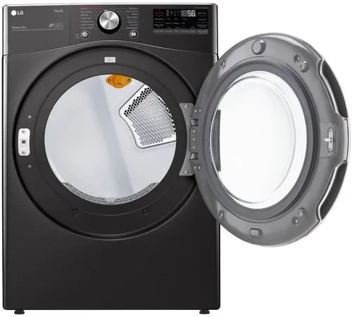Vista 2 de LG DLEX4200B / DLEX4200B / DLEX4200B 7,4 pies cúbicos Secadora frontal de carga inteligente habilitada para wi-fi de capacidad ultra grande