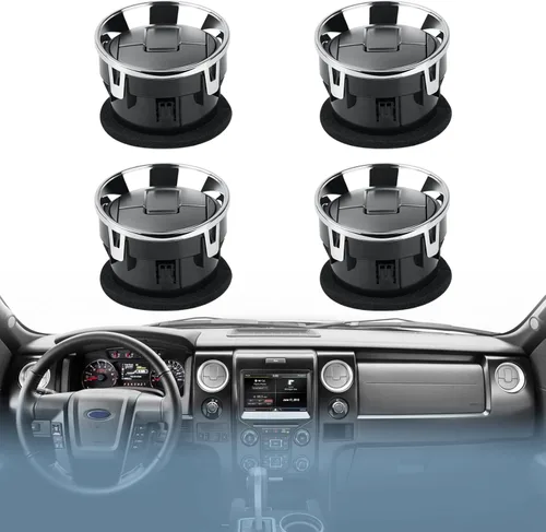 Vista 4 de Conducto de ventilación de aire/HVAC, cromado compatible con Ford F150 2009-2014, OEM 9L3Z19893CA.