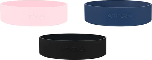 Vista 3 de IRON FLASK - Bota protectora de silicona para botellas de boca ancha, de 14 onzas a 40 onzas, accesorios para botellas de agua deportivas, manga