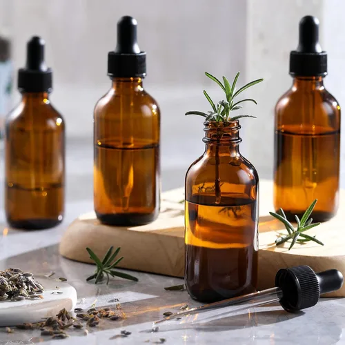 Vista 9 de AOZITA Paquete de 4 botellas cuentagotas de 1 oz, Ámbar