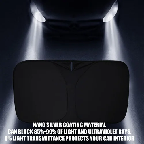 Vista 6 de Bestview Parasol para parabrisas para Ford Escape 2020-2025, ajuste personalizado, protector de parasol para ventana delantera, bloquea los rayos UV