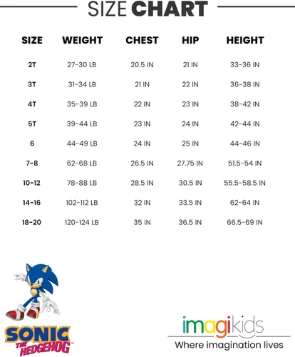 Vista 7 de SEGA Sonic The Hedgehog - Paquete de 3 camisetas gráficas de manga corta para niños