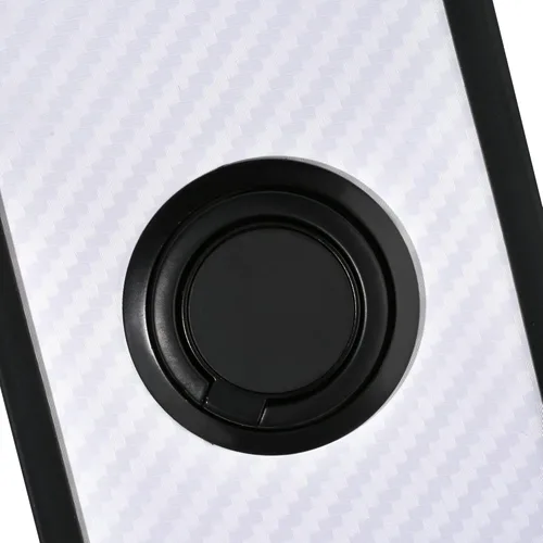 Vista 4 de Case Compatible with Celular Kalley Element 5+Plus Phone Case PC backplane + Silicone Soft Frame Cover [360 Metal Ring, Magnetic Car Mount] CSKB-HEI