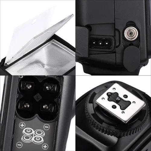 Vista 3 de Powerextra Flash de cámara Speedlite DF-400 profesional para Canon Nikon Pentax Samsung Fujifilm Olympus Panasonic Sigma Minolta Leica Ricoh Cámaras