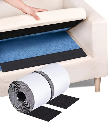 Vista 9 de Cinta de gancho y bucle resistente de 3/4 pulgadas x 82 pies, color negro, doble cara, para colgar cuadros, accesorios de TV, adhesivo de pared