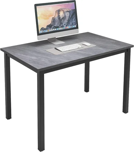 Vista 211 de DlandHome Escritorio pequeño para computadora de 31.5 pulgadas, mesa de escritura para espacios pequeños, mesa de estudio, escritorio para Negro