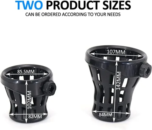 Vista 5 de Motorcycle Handlebar Cup Holder Drink Mounted for Harley Dyna Softail Electra Glide 1996-up for Honda Goldwing GL1800 Handlebar Cup Holder Drink