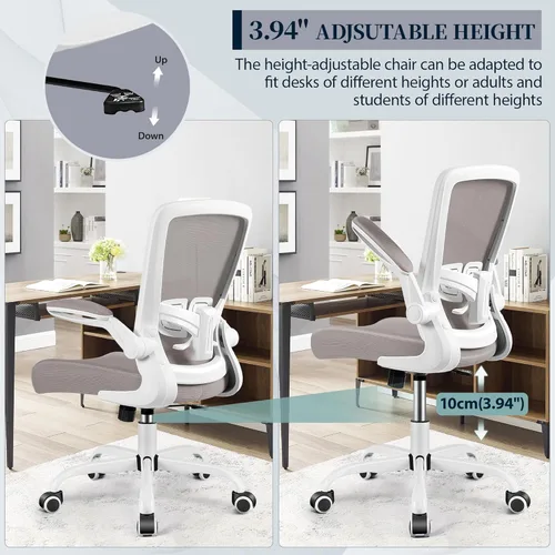 Vista 6 de FelixKing Silla de oficina, silla de escritorio ergonómica con altura ajustable y soporte lumbar, sillas giratorias, silla de computadora