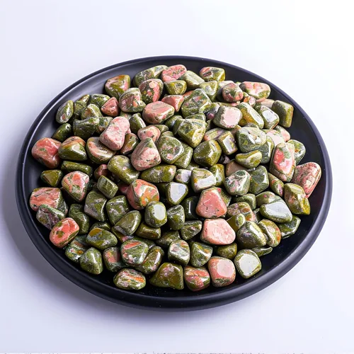 Vista 36 de Chips de Cristal de Amazonita Pulida 200 Piezas - 0.3" 10 oz Chips de Piedra Pulida Chips de Piedras de Vidrio Marino Triturado Piedras de Cristal