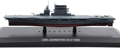 Vista 6 de Motor city classics Modelo militar fundido a presión a escala 1:1250 USS Lexington CV-2 1925 Militaria Diecast Model 241942