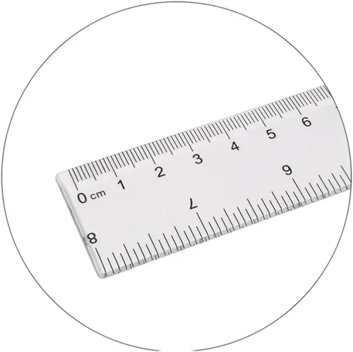 Vista 3 de NUOBESTY 16 reglas de plástico transparente rectas, regla de dibujo, herramienta de medición de dibujo, suministros escolares para estudiantes