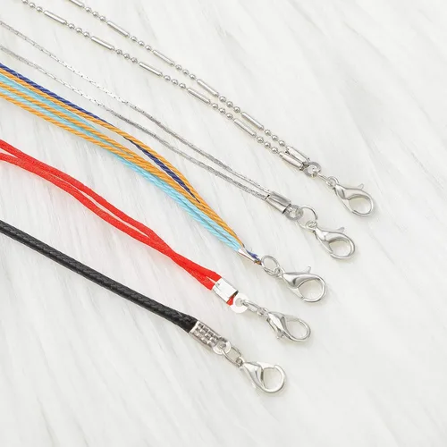 Vista 4 de 1000 puntas de cordón plegables de cuero para engarzar, puntas de cierre de cinta, tapas de joyería para fabricación de joyas, 0.14 x 0.35 pulgadas
