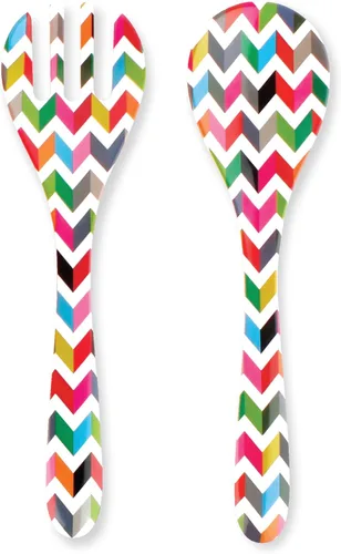 Vista 11 de French Bull Juego de 2 piezas de servidor de ensalada, vajilla de melamina, 13 pulgadas, para exteriores, fiestas, utensilios - Bindi