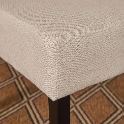 Vista 6 de Christopher Knight Home Pertica Silla de comedor de tela, beige 25 pulgadas de profundidad x 18 pulgadas de ancho x 39.75 pulgadas de alto