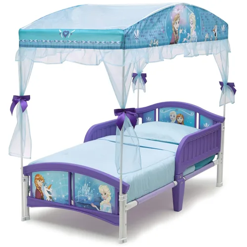 Vista 7 de Delta Children Silla tapizada, Disney Mickey Mouse & Canopy cama para niños pequeños, Disney Frozen