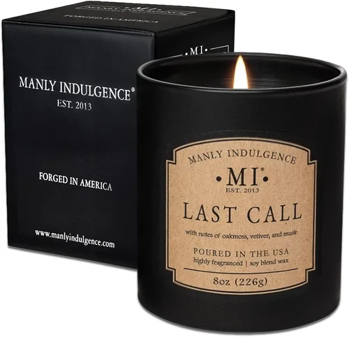 Vista 42 de Manly Indulgence After Hours - Velas perfumadas para hombres, 16.5 onzas, una sola mecha, cera de mezcla de soja premium, 60 horas de combustión