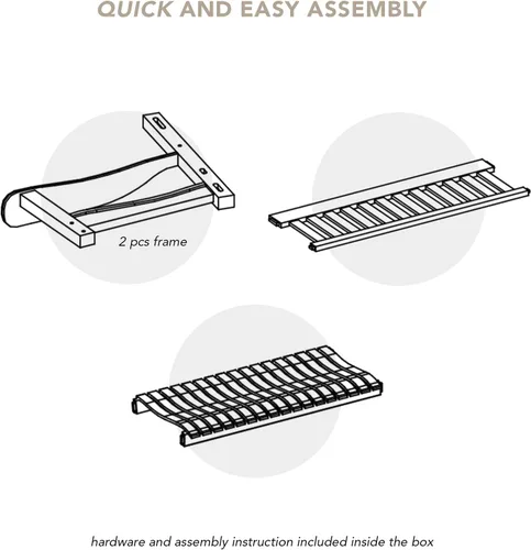 Vista 6 de Cambridge Casual Bentley - Columpio de madera maciza para porche, patio o jardín, columpio de madera de 2 plazas duradero y resistente a