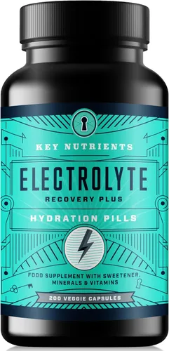 Vista 16 de KEY NUTRIENTS Electrolitos multivitamínicos en polvo sin azúcar - Polvo de electrolitos de naranja ácida - Suplemento de resistencia y energía