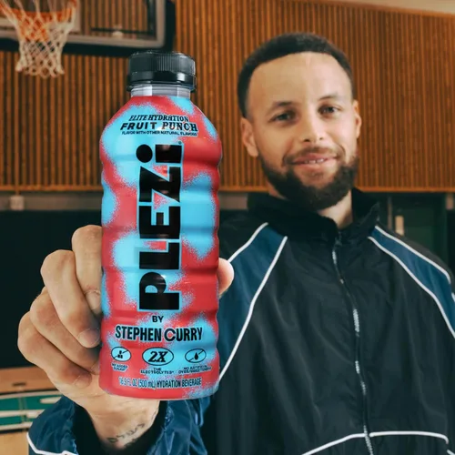 Vista 6 de PLEZi Tropical Punch - Bebida de hidratación x Stephen Curry - Bebidas deportivas con 2X electrolitos - 500mg de potasio, baja en azúcar, sin azúcar