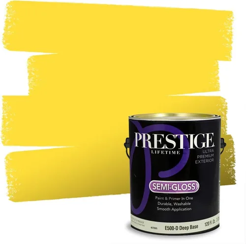 Vista 158 de PRESTIGE Pinturas de pintura exterior e imprimación en uno, 1 galón, plano, combinación comparable de Benjamin Moore* Pila de heno