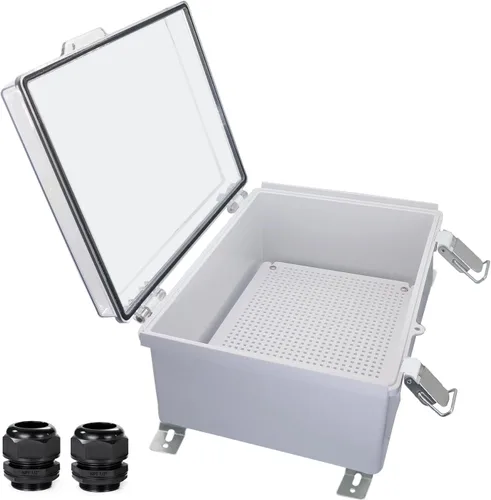 Vista 26 de Caja Eléctrica Impermeable a Prueba de Polvo Caja de Conexiones Resistente a la Intemperie IP67 Carcasa de Plástico ABS Caja de Proyecto