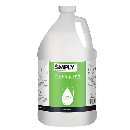 SMPLY. Mezcla de glicerina vegetal 70/30 y propilenglicol, ultra pura USP PG y glicerina vegetal de grado alimenticio para piel, jabón, alimentos y