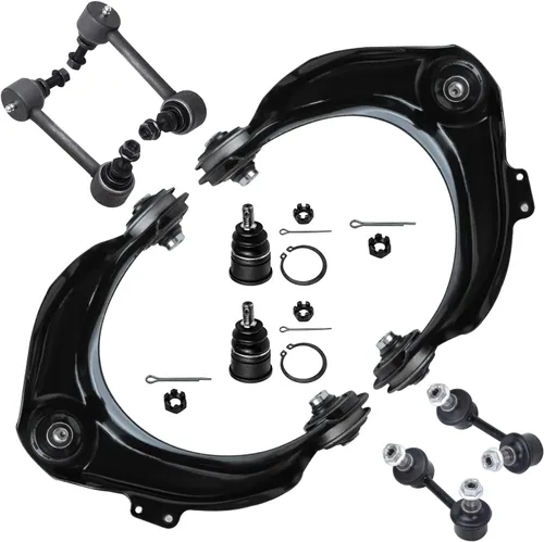 Vista 296 de Detroit Axle - Kit de brazos de control delanteros 2WD de 8 piezas para Ford F-150 Lincoln Mark LT 05-08, 4 brazos de control superior e inferior