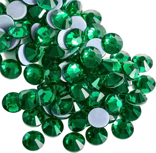 Vista 128 de Beadsland Hotfix - 1440 diamantes de imitación de cristal con parte trasera plana para manualidades, ropa, decoraciones de bricolaje, cristal AB
