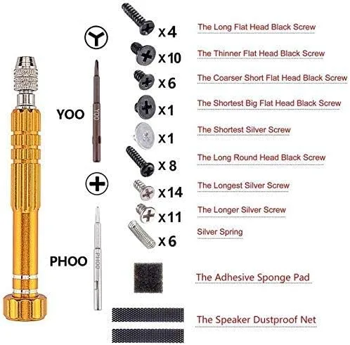 Vista 5 de eXtremeRate - Placa trasera para Nintendo Switch Console, NS Joycon con carcasa de mando de mano con botones de juego completo, carcasa de repuesto