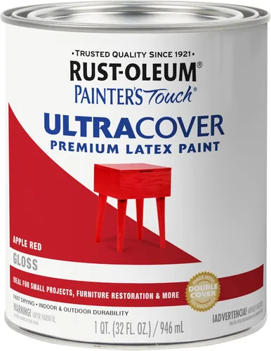 Vista 50 de Rust-Oleum 1976502 Painter's Touch - Pintura de látex, cuarto de galón, negro plano, 32 onzas líquidas, (paquete de 1)