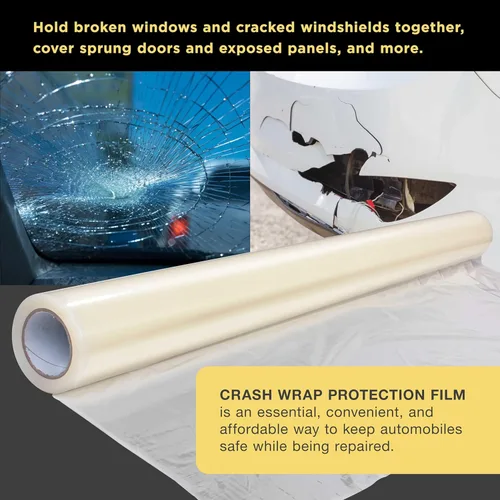 Vista 5 de Dura-Gold Película protectora contra golpes, rollo de 36 pulgadas x 100 pies, protector de plástico transparente, plástico autoadhesivo