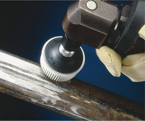 3M-18733 Roloc calidad disco bristle 120, tamaño 2., Paquete de 1, Blanco, 1