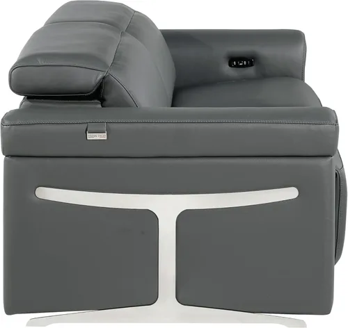 Vista 34 de Blackjack Furniture Mario - Silla eléctrica de cuero de grano superior con reposacabezas ajustables, cargadores USB para dispositivos, sofá
