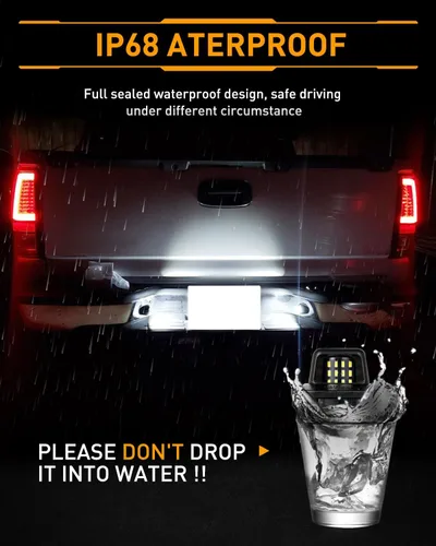 Vista 6 de LESAUCE Juego de 2 lámparas LED para placa de matrícula Compatible con 1988-1999 Chevy C1500 K1500 Silverado Sierra Pickup Tahoe Yukon Blazer S10