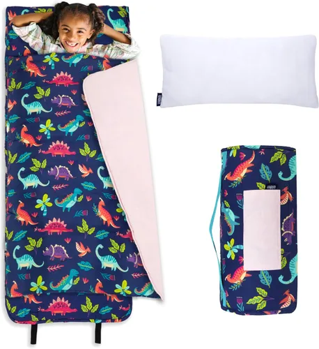 Vista 18 de Wildkin Alfombrilla para Siesta Infantil Original – Cómoda Alfombrilla para Dormir con Almohada, Ideal para Escuela y Viajes