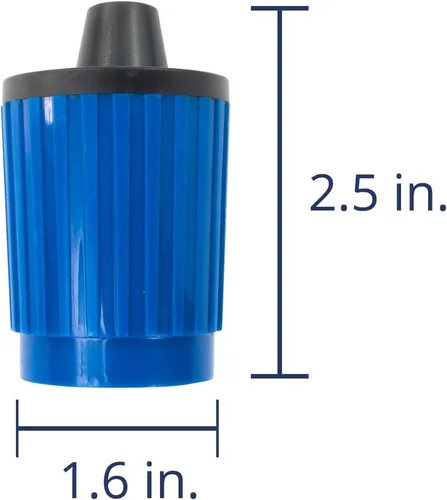 Vista 8 de Pacific Arc Puntero de plomo giratorio de mano con ajustes afilados y romos y limpiador de plomo, azul